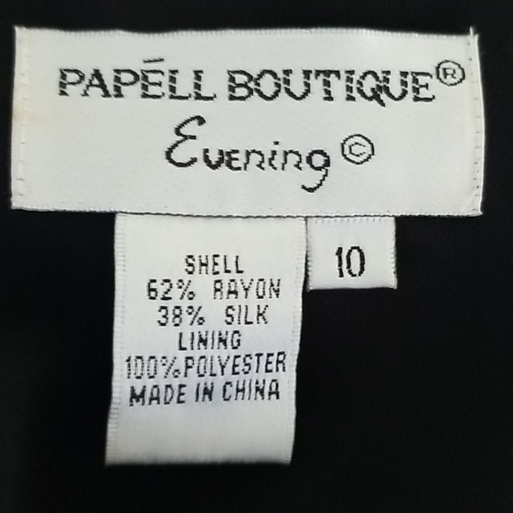 Papell Boutique Evening velvet burnout gown - Picture 7 of 7